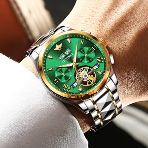 New Luxury Men Automatic Mechanical Wristwatch Tungsten Steel Watch Top Brand Sapphire Glass Men Watches reloj 2
