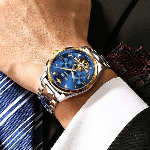 New Luxury Men Automatic Mechanical Wristwatch Tungsten Steel Watch Top Brand Sapphire Glass Men Watches reloj 4