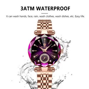 Watch for Women Luxury Jewelry Design Rose Gold Steel Quartz Wristwatches Waterproof Fashion Ladies Watches 3