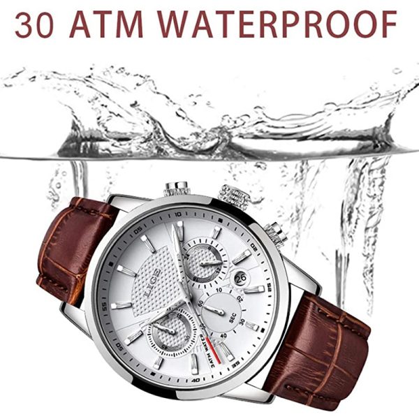 Watches Mens 2022 LIGE Top Brand Luxury Casual Leather Quartz Men s Watch Business Clock Male 4