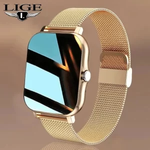 LIGE 2023 Smart Watch For Men Women Gift Full Touch Screen Sports Fitness Watches Bluetooth Calls