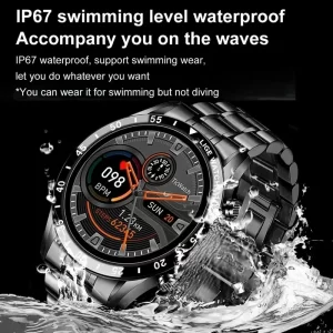 LIGE 2023 Smart Watch Men Full Circle Touch Screen Bluetooth Call Men Smartwatch Waterproof Sport Activity 3