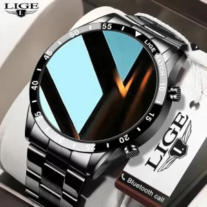 LIGE 2023 Smart Watch Men Full Circle Touch Screen Bluetooth Call Men Smartwatch Waterproof Sport Activity