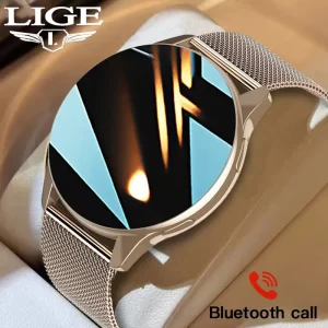 LIGE Men Smart Watch Women Heart Rate Blood Pressure Monitoring Bluetooth Call Smart Watches Men IP67